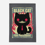 Black Cat For President-None-Indoor-Rug-Studio Mootant