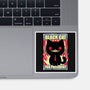 Black Cat For President-None-Glossy-Sticker-Studio Mootant