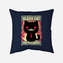 Black Cat For President-None-Removable Cover w Insert-Throw Pillow-Studio Mootant