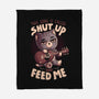 Feed Me Cat Song-None-Fleece-Blanket-eduely