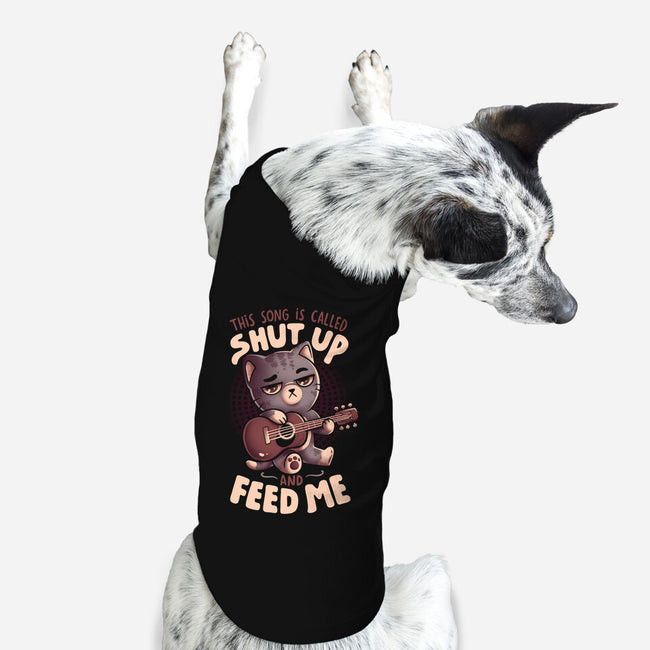 Feed Me Cat Song-Dog-Basic-Pet Tank-eduely