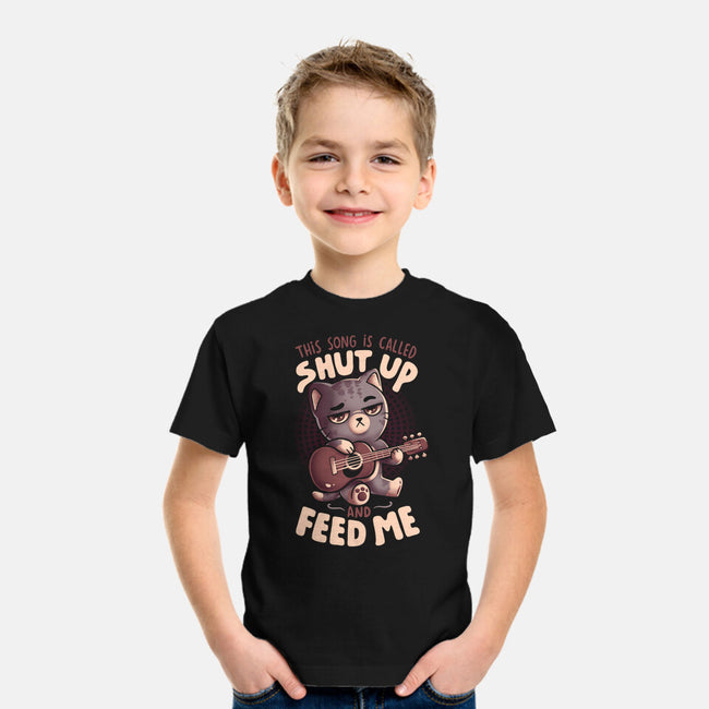 Feed Me Cat Song-Youth-Basic-Tee-eduely