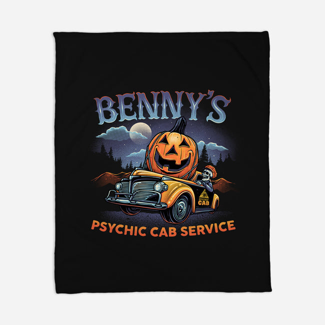 Psychic Cab Service-None-Fleece-Blanket-glitchygorilla