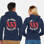 I'm Only 333 Half Evil-Unisex-Zip-Up-Sweatshirt-koalastudio