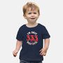 I'm Only 333 Half Evil-Baby-Basic-Tee-koalastudio