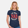 I'm Only 333 Half Evil-Womens-Fitted-Tee-koalastudio