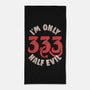 I'm Only 333 Half Evil-None-Beach-Towel-koalastudio