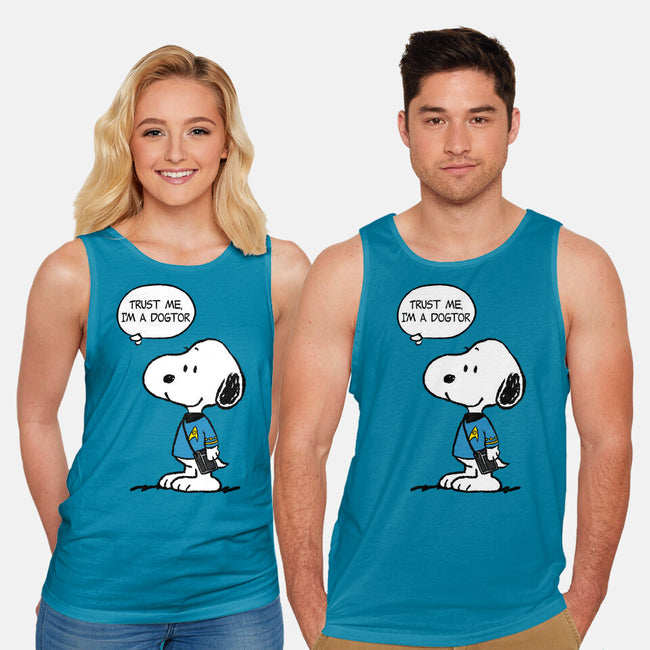 Dogtor Leonard McSnoop-Unisex-Basic-Tank-DrMonekers