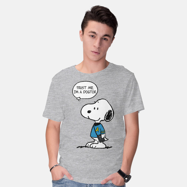 Dogtor Leonard McSnoop-Mens-Basic-Tee-DrMonekers