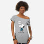 Dogtor Leonard McSnoop-Womens-Off Shoulder-Tee-DrMonekers