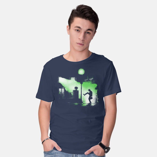 The Exorcist Of Silly Walks-Mens-Basic-Tee-zascanauta