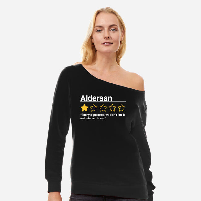 Alderaan Review-Womens-Off Shoulder-Sweatshirt-Tronyx79