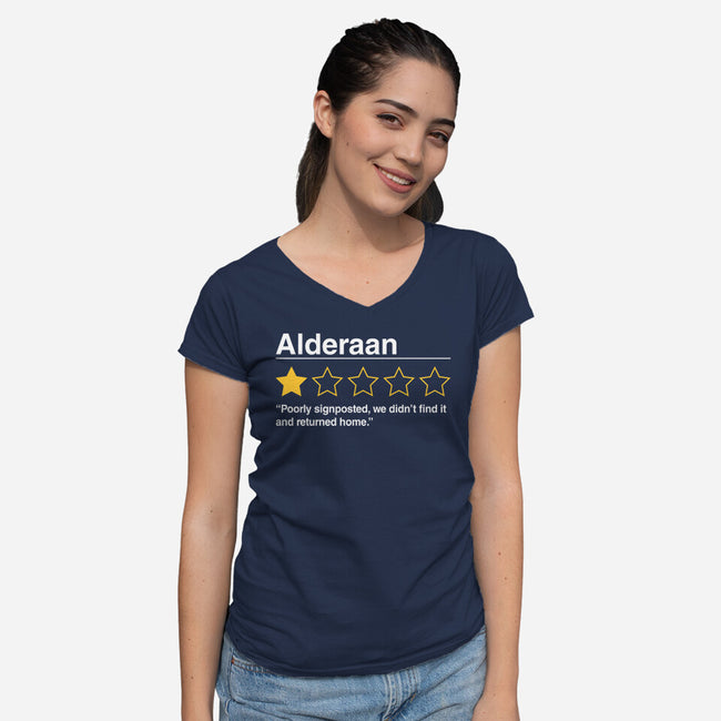 Alderaan Review-Womens-V-Neck-Tee-Tronyx79