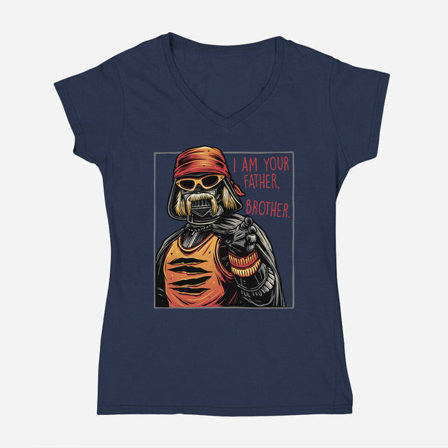 I Am Your Father Brother-Womens-V-Neck-Tee-glitchygorilla