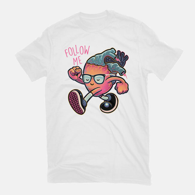 Follow Your Heart-Womens-Fitted-Tee-glitchygorilla