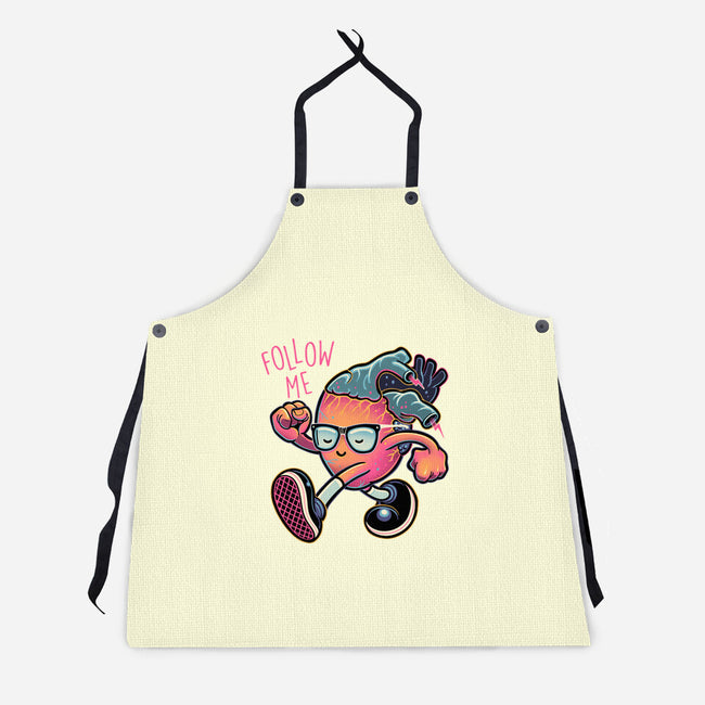 Follow Your Heart-Unisex-Kitchen-Apron-glitchygorilla