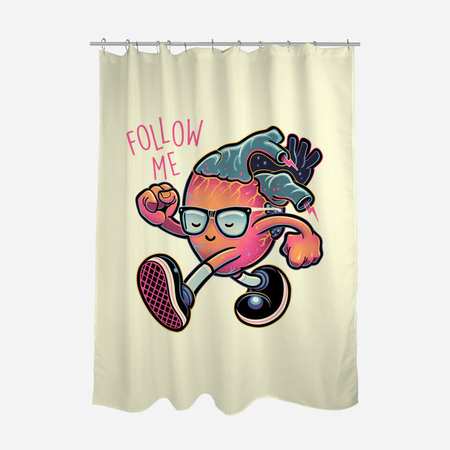 Follow Your Heart-None-Polyester-Shower Curtain-glitchygorilla