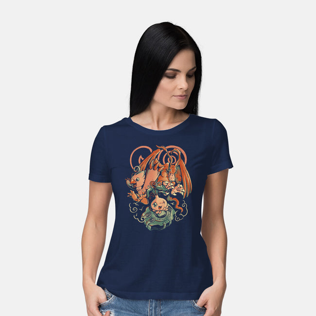 Digital Bird Evolution-Womens-Basic-Tee-Arigatees