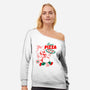 Super Pizza-Womens-Off Shoulder-Sweatshirt-Tri haryadi