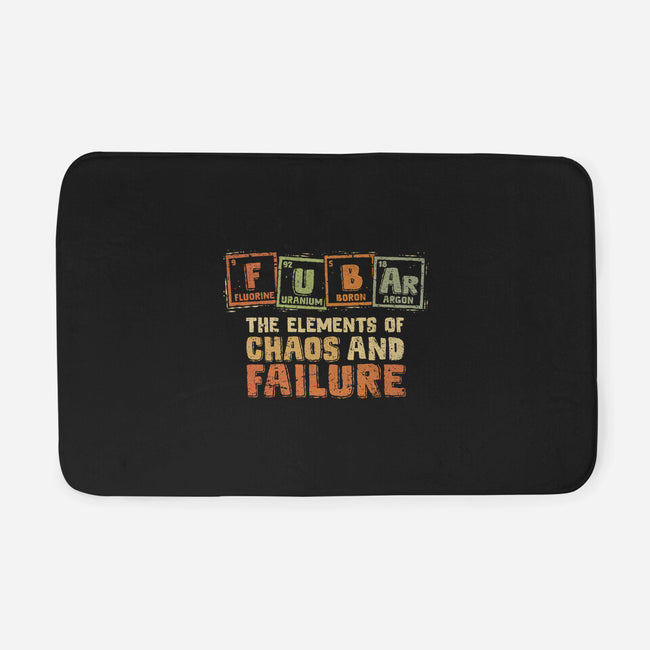 The Elements Of Chaos And Failure-None-Memory Foam-Bath Mat-kg07