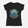 Science Doesn't Care-Womens-V-Neck-Tee-kg07