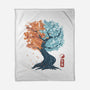 Yin Yang Tree-None-Fleece-Blanket-IKILO