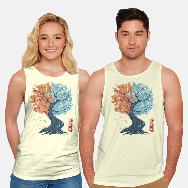 Yin Yang Tree-Unisex-Basic-Tank-IKILO