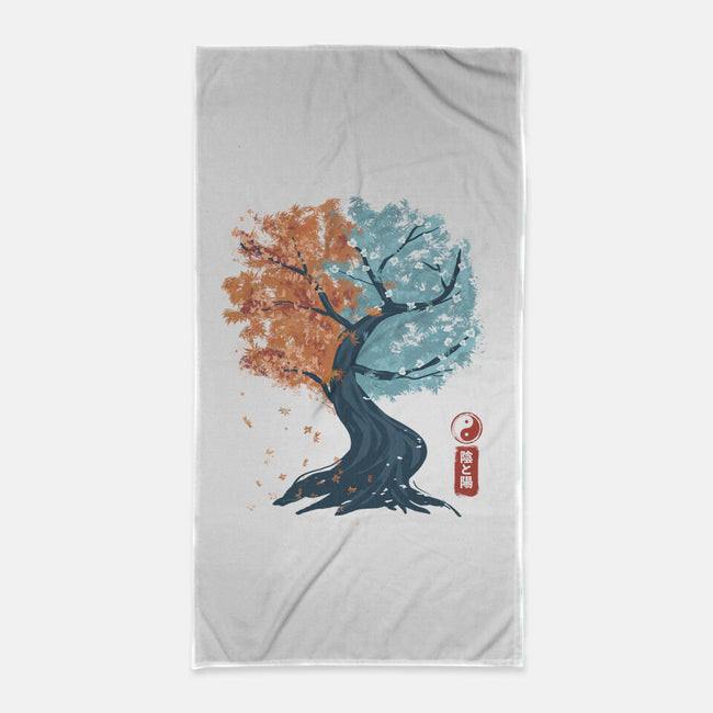 Yin Yang Tree-None-Beach-Towel-IKILO