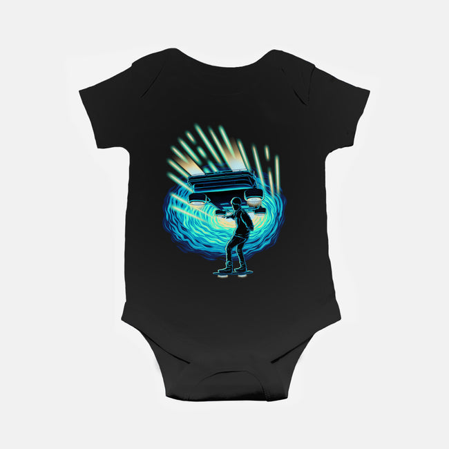 Time Surfing-Baby-Basic-Onesie-rmatix