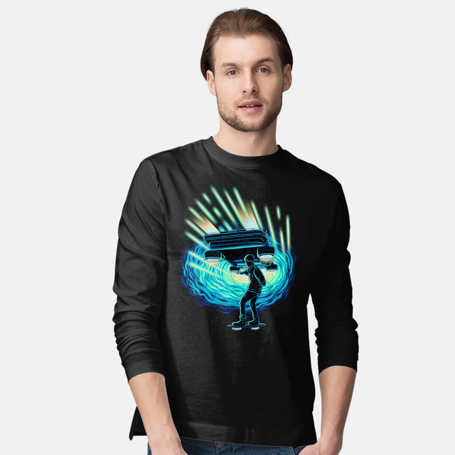 Time Surfing-Mens-Long Sleeved-Tee-rmatix