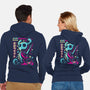 Kawaii Knight-Unisex-Zip-Up-Sweatshirt-arace