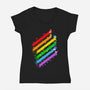 Pride Emotions-Womens-V-Neck-Tee-ellr