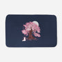 Fox At Sakura Tree-None-Memory Foam-Bath Mat-IKILO