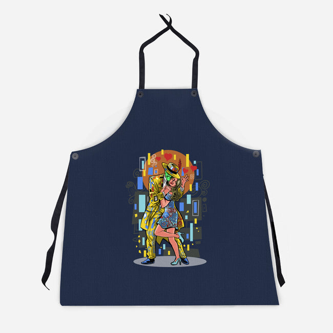 The Mask Kiss-Unisex-Kitchen-Apron-zascanauta