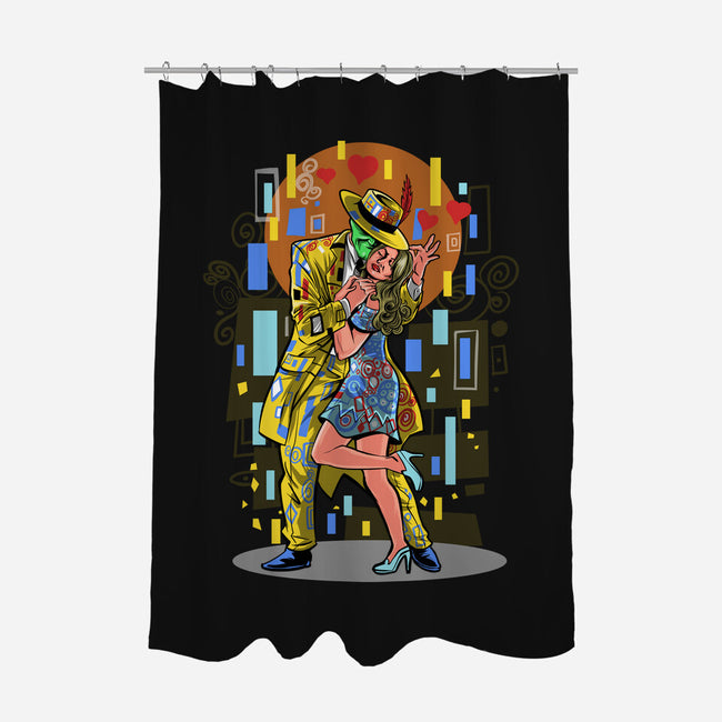 The Mask Kiss-None-Polyester-Shower Curtain-zascanauta