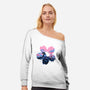 Sakura Spirit-Womens-Off Shoulder-Sweatshirt-IKILO