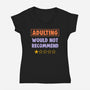 Adulting Would Not Recommend-Womens-V-Neck-Tee-koalastudio