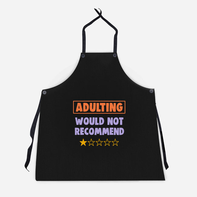 Adulting Would Not Recommend-Unisex-Kitchen-Apron-koalastudio