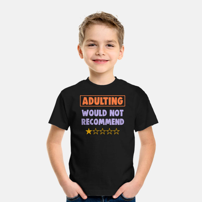 Adulting Would Not Recommend-Youth-Basic-Tee-koalastudio