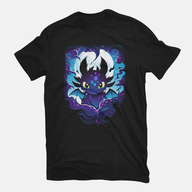 Darkness Dragon-Womens-Fitted-Tee-Vallina84