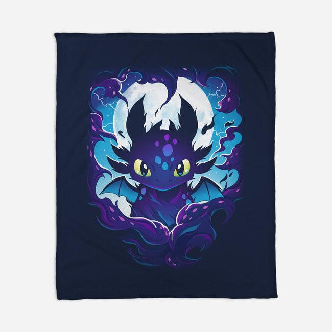 Darkness Dragon-None-Fleece-Blanket-Vallina84