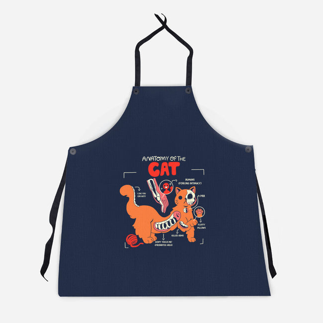 Anatomy Of The Cat-Unisex-Kitchen-Apron-yumie