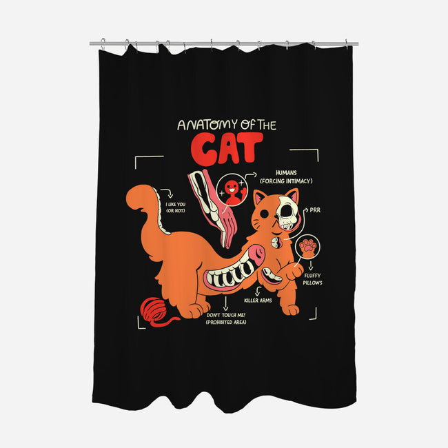 Anatomy Of The Cat-None-Polyester-Shower Curtain-yumie