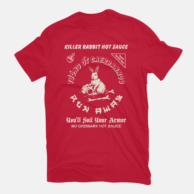 Killer Rabbit Hot Sauce-Womens-Fitted-Tee-kg07