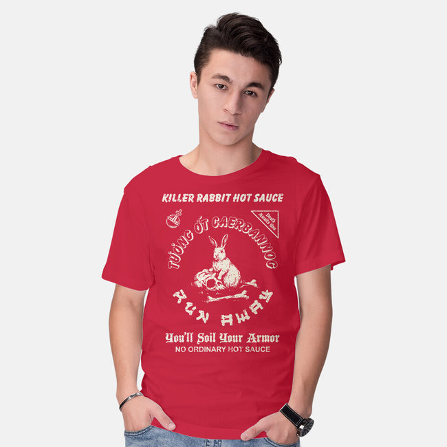 Killer Rabbit Hot Sauce-Mens-Basic-Tee-kg07