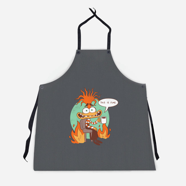 Anxiety Is Fine-Unisex-Kitchen-Apron-paulagarcia