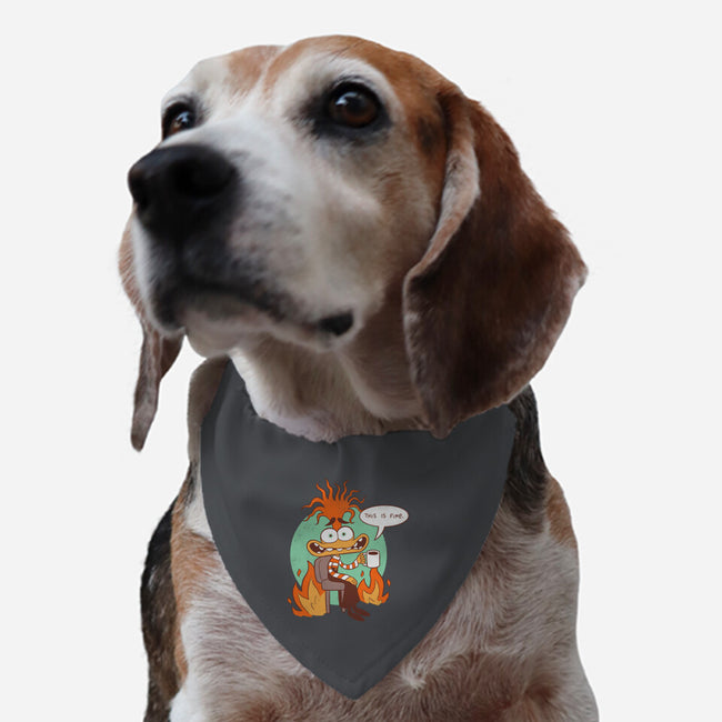 Anxiety Is Fine-Dog-Adjustable-Pet Collar-paulagarcia