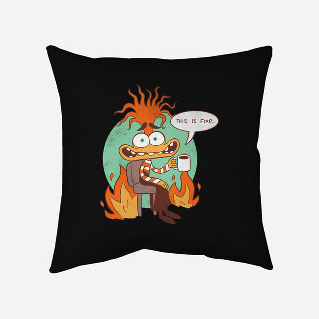 Anxiety Is Fine-None-Removable Cover-Throw Pillow-paulagarcia