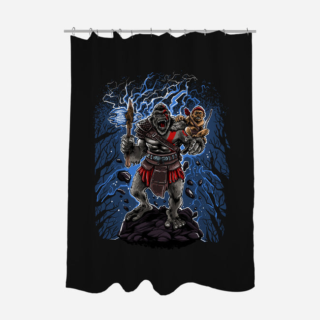 King Of War-None-Polyester-Shower Curtain-zascanauta