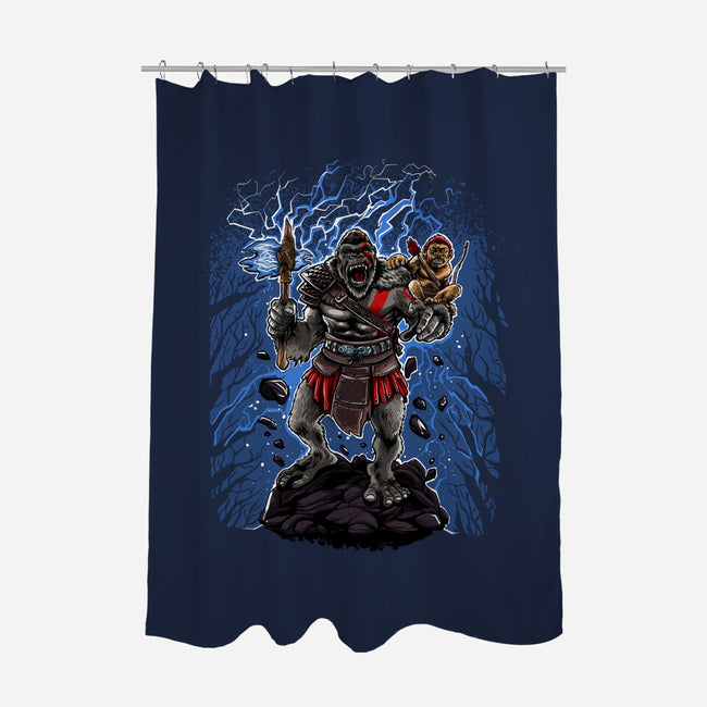 King Of War-None-Polyester-Shower Curtain-zascanauta